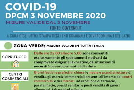 NUOVO DPCM 3 novembre 2020